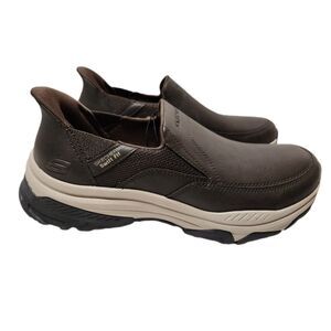 Skechers Swift Fit Izaiah Hands‑Free Slip‑On Shoes Men’s 10.5 Brown